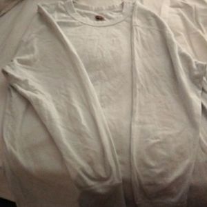 Plain white champion long sleeve shirt gently used